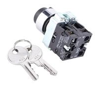 Astibym Interruptor de Llave de 2 Posiciones, Contactos Plateados de Alto | Estructura Modular, Resistente a la Luz y a los Impactos, Conductividad Eléctrica