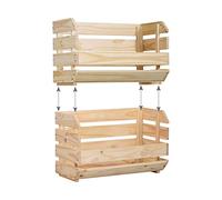 Astigarraga Caja apilable Evolution resistente madera maciza de pino 35,3x60x28,5 cm 100% PEFC