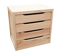 Astigarraga Cajonera Natura de Madera de 4 cajones 39x37,5x30cm