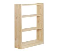 Astigarraga Estantería librería Gala 4 baldas madera maciza de pino 120,7x79,6x25 cm