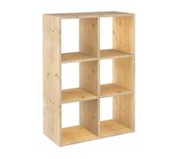 Astigarraga Estantería modular Dinamic 6 cubos en pino macizo