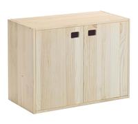 Astigarraga Kit Line Armario Almacenaje Dinamic 2 Puertas y 3 Baldas, Madera Pino - 53,5x70,8x33cm