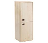 Astigarraga Kit Line Armario Almacenaje Dinamic 2 Puertas y 4 Baldas, Madera Pino - 105,4x37,3x33cm