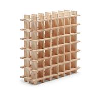 Astigarraga Kit Line Botellero Modular Rioja para 36 Botellas, Madera Maciza Pino - 75x75x22 cm