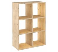 Astigarraga Estantería modular KIT LINE DINAMIC 3 x 2 cubos sin barnizar