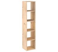 Astigarraga Kit Line Estantería Modular 5 Cubos Dinamic, Madera Maciza Pino - 174,6x36,2x33 cm