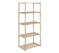 ASTIGARRAGA Kit Line Estantería Natura 5 Baldas Alistonadas, Madera Pino - 171x65x40cm