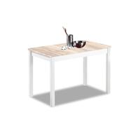 Astimesa - Mesa de Cocina con Tapa laminada Color Amundsen- Estructura Blanca- Ideal para Cocinas Pequeñas y Decoración Minimalista - Práctica para Organizar Espacios - Medidas: 100 cm x 60 cm.