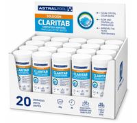AstralPool Claritab Plus - Clarificador para Piscinas con Filtro de Arena. Tabletas Floculantes de Disolución Lenta. Agua Cristalina y Transparente - 5 Tabletas de 20 g (100 g)