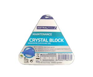 AstralPool Crystal Block 90g - Floculante Gel para Piscina - Producto Clarificador, Agua Cristalina, Mejora Rendimiento del Filtro