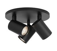 Astro Ascoli Triple Ronda, Foco interior en negro mate - Diseñado en Gran Bretaña - Regulable GU10 - Compatible con bombilla inteligente - 1286082