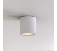 Astro Kos: Foco empotrable de superficie, redondo, color blanco mate, IP65, con casquillo GU10