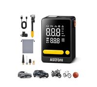 AstroAI Compresor Aire Portátil Coche,150 PSI Inflador Ruedas Coche Inalámbrico, 2 Veces Más Rápido, Pantalla LCD Precisa y Luz LED, Mini Bomba Eléctrica para Neumáticos de Coche, Moto, Bici