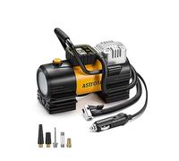 AstroAI Inflador Ruedas Coche de 150PSI, Compresor Aire Portátil 12V DC, Compresor Aire Coche, Inflador de Neumáticos Digital con 12 LEDs Luzpara Coche, Bicicleta, Moto y Etc.