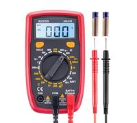 AstroAI Multímetro Digital, Polímetro para Corriente CC, Voltaje CA/CC | Voltímetro, Tester Electricista, Multimeter para Resistencia, Continuidad y Diodos de Prueba, Negro