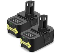 ASUNCELL 2 Piezas Batería 18V 5.0Ah para Ryobi, Li-Ion Batería de Repuesto para Ryobi One+ RB18L50 RB18L40 RB18L25 RB18L15 RB18L13 P102 P103 P104 P105 P106 P107 Herramientas Inalámbricas