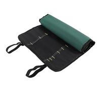 Asyduey Bolsa de Rollo Plegable de Tela Oxford Impermeable Multifuncional Bolsa de Herramientas de Almacenamiento PortáTil Bolsa de Almacenamiento de Cuchillos de Chef 22 Ranuras