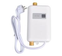 Asyduey Calentador de Agua Instantáneo 3800W Mini Tanques Eléctricos Calentador de Agua Caliente Pantalla Digital para Baño Cocina Lavado Enchufe de la UE