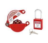 Asyduey Cerradura para Grifo Exterior con Candado de Seguridad: Cerradura de Grifo de Agua, Cerradura de Babero Manguera para Manijas Válvula de 1 una 2-1/2 Pulgadas Diámetro, Grifo