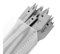Asyduey Juegos de 13 Brocas de Pala, Broca de de Acero de Aleación, Cortador de Agujeros de Madera Plano Apto para Carpintería, Brocas Variadas