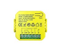 Asyduey Módulo WiFi con Relé de Contacto Seco Tuya Smart Life, Interruptor con Temporizador, Control Remoto por Aplicación, 5 A, 12 V CC, 24 V CA, 100-240 V