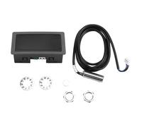 Asyduey Tacómetro con Pantalla LED Digital de 4 RPM, Medidor de Velocidad, Tacómetro de Alta Precisión con Sensor de Interruptor de Proximidad Hall NPN