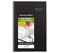 AT-A-GLANCE Agenda académica 2026-2027, mensual, 8 x 12 pulgadas, 14 meses, DayMinder, negro (AY200)