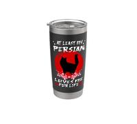At Least My Persian Loves Me For Life Japanese Cat Breeds Vaso térmico de acero inoxidable de doble pared