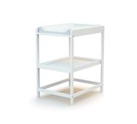 AT4 - Cambiador bebé 1 estante CONFORT madera - Blanco - 73 x 54 x 90 cm
