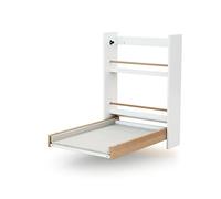 AT4 - Cambiador de pared - con colchón ESSENTIEL Haya Blanca y Barnizada