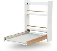 AT4 - Cambiador de pared - con colchón ESSENTIEL Haya Blanca y Barnizada