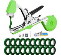 Atadora para plantas, máquina de atar con 1 caja de grapas y 20 rollos de cinta para atar plantas. Kit de herramientas para viñedos, ideal para uvas y frambuesas