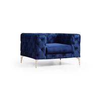Atelier Del Sofa Como - Sillón Orejero Azul Marino