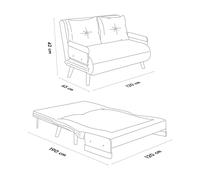 Atelier Del Sofa Cosmo 2-Seater Bohemian Mostaza