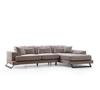 Atelier Del Sofa Frido Right (L3+Chl) Sofá Esquinero Gris Claro
