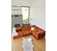 Atelier Del Sofa Kanyon Sofá-cama de esquina en rojo azulejo