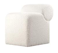 Atelier Del Sofa Monlik Kürk - Puf de Piel Sintética Blanco