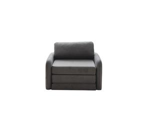 Atelier Del Sofa Nest - Sofá-Cama de 1 Plaza en Terciopelo Gris