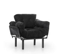 Atelier Del Sofa Nitta Single - Sillón de orejas Negro