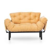 Atelier Del Sofa Nitta - Sofá-Cama de 2 Plazas Mostaza