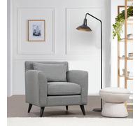 Atelier Del Sofa Nordic Armchair con patrón en blanco y negro