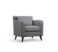 Atelier Del Sofa Nordic Armchair Patterned Blanco y Negro