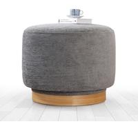 Atelier Del Sofa Puf Gris Giratorio 360°