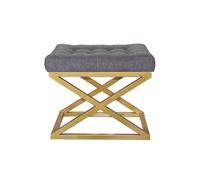 Atelier Del Sofa Puff Capraz Oro y Gris