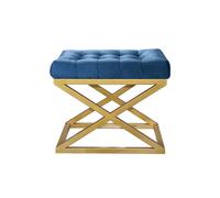 Atelier Del Sofa Puff Dorado y Azul