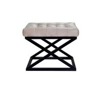 Atelier Del Sofa Puff Negro y Crema