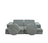 Atelier Del Sofa Puzzle - Sofá-cama de 2 plazas Azul