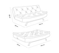 Atelier Del Sofa Rivo - Sofá-Cama de 3 Plazas Verde