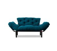 Atelier Del Sofa Sofá-Cama de 2 Plazas Nitta - Azul Petróleo