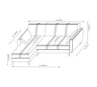 Atelier Del Sofa Zaden Sofá Cama Esquinero Beige